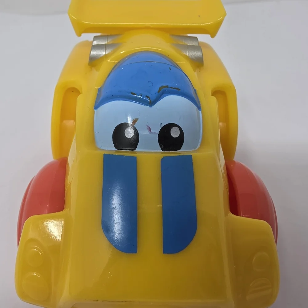 Mega Block Yellow Race Car 3 Pieces Block Toy